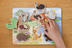 BUSH BUDDIES AUSTRALIAN ANIMALS WOODEN CHUNKY PUZZL