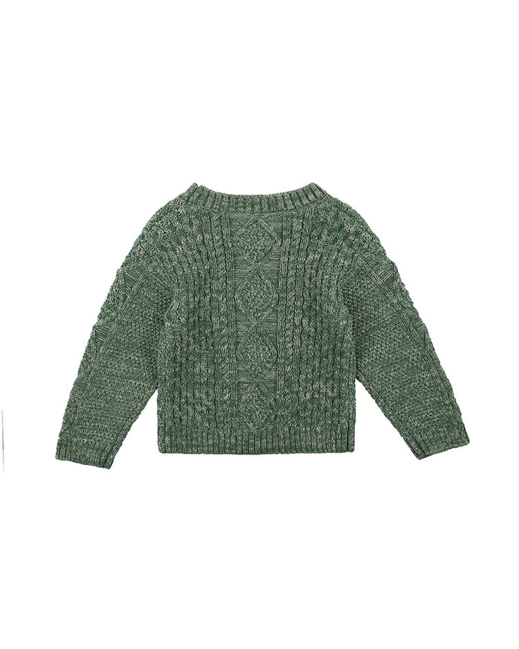 BEBE Scout Green Cable Jumper(3Y-7Y)