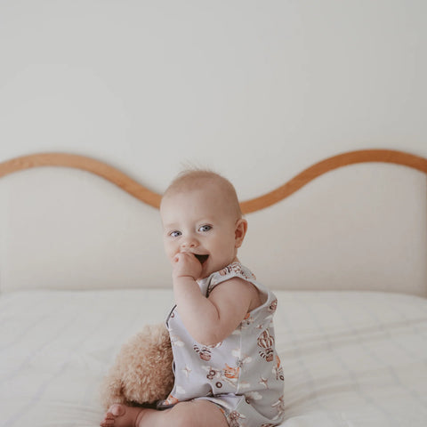 Aster&Oak FLYING FRIENDS  BUBBLE ROMPER