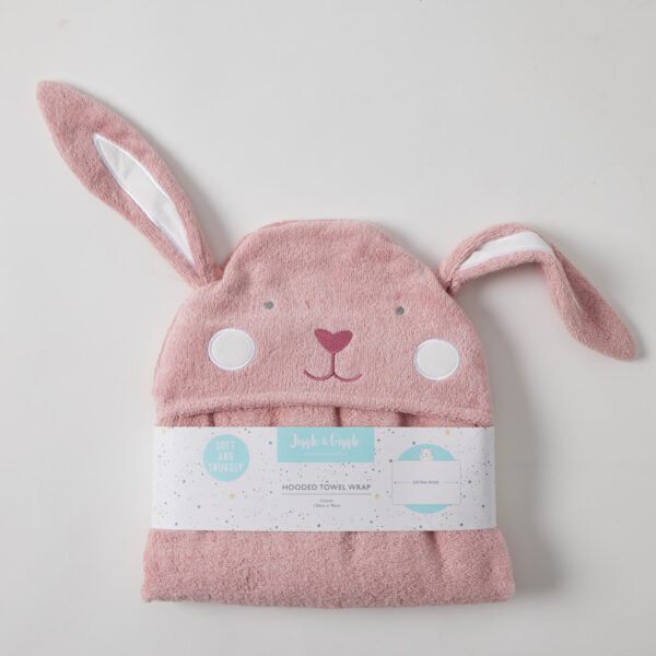 Jiggle & Giggle Beatrice Bunny Hooded Towel