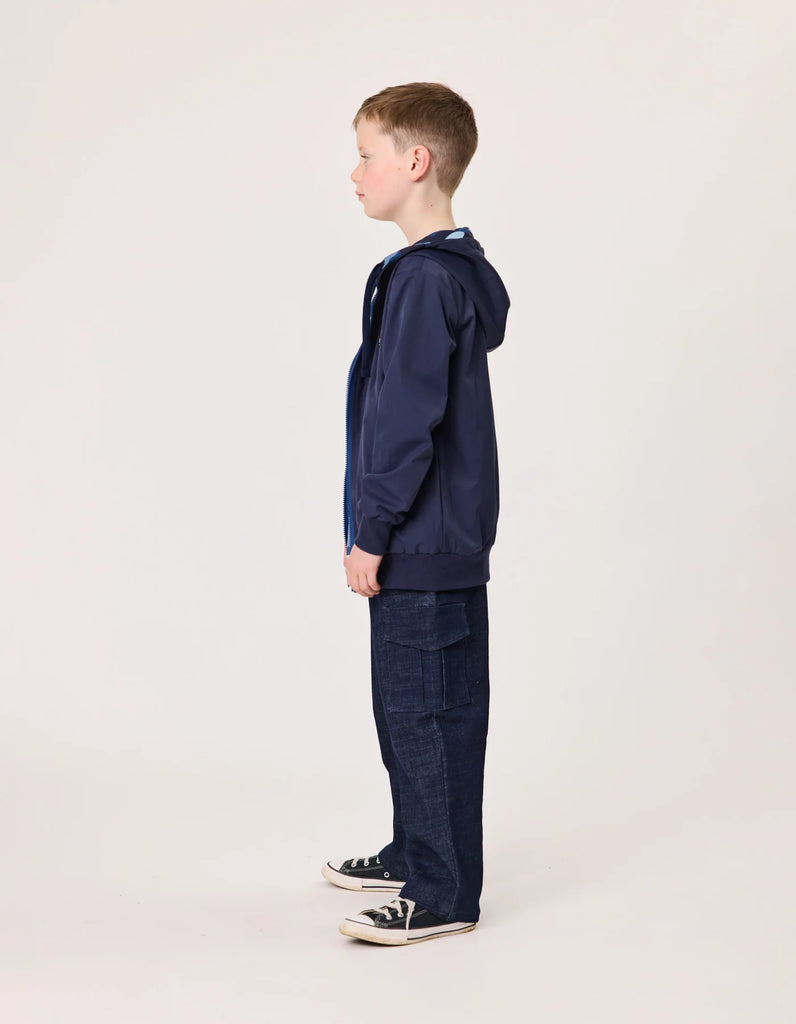 RADICOOL KIDS BLUE CAMO REVERSIBLE JACKET