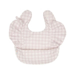 ALL4ELLA Recycled frills bib - Gingham Lilac