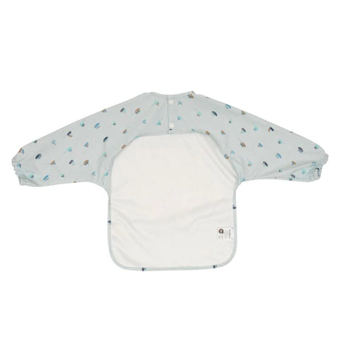 ALL4ELLA Recycled long sleeve bib - Sail Boats