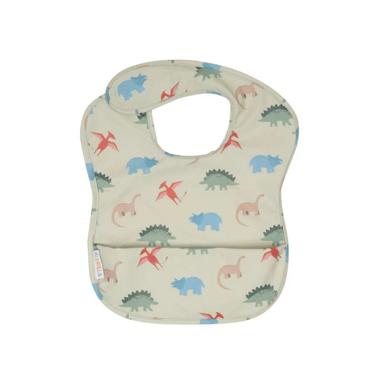 ALL4ELLA Recycled Pouch Bib - Dinosaurs