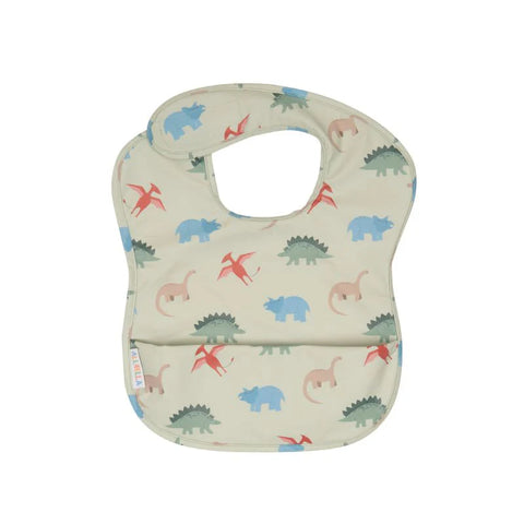 ALL4ELLA Recycled Pouch Bib - Dinosaurs