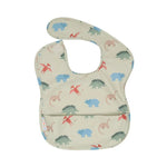 ALL4ELLA Recycled Pouch Bib - Dinosaurs