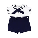 ArthurAve Nautical Classic Sailor Playsuit - Navy Blue