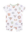 BEBE WILDLINGS PRINT SS ROMPER
