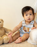 FOX&FINCH WILDLINGS STRIPE DOG BODYSUIT