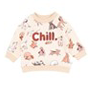 Bebe COOL DOGS PRINT  SWEATSHIRT 3-7 YRS