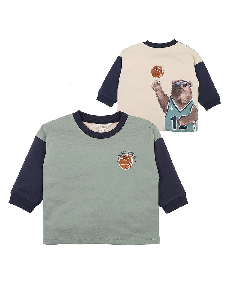 Fox & Finch WILD SIDE BASKETBALL LS TEE