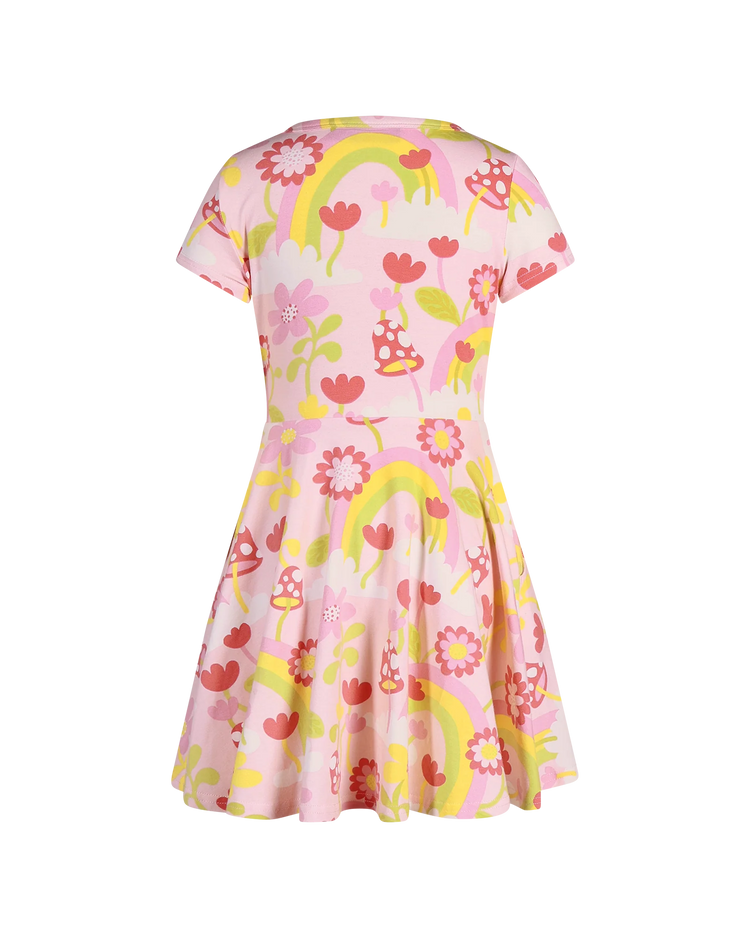 Rock Your Baby MUSHROOM WORLD SHORT SLEEVE WAISTED DRESS