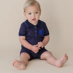 Marquise Best Friends French Terry Polo Romper