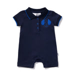 Marquise Best Friends French Terry Polo Romper