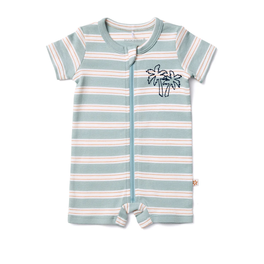 Marquise Endless Summer Striped Zip Romper