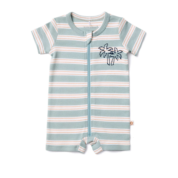 Marquise Endless Summer Striped Zip Romper