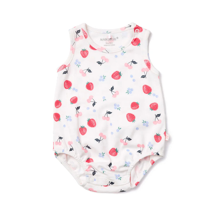 Marquise Field of Berries Frill Bodysuit