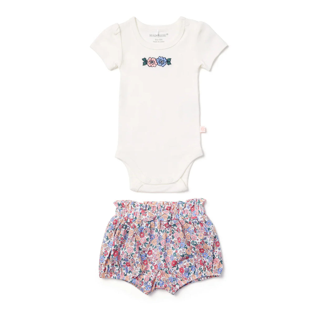 Marquise Field of Berries Bodysuit & Shorts Set