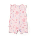 Marquise Seascape Flutter Sleeve Romper