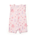 Marquise Seascape Flutter Sleeve Romper