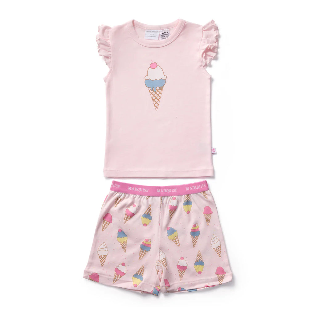 Marquise Ice Cream Frill Sleeve Pyjamas