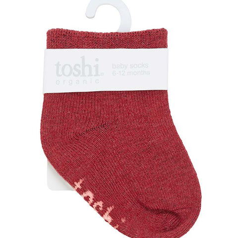 TOSHI Toshi Dreamtime Organic Ankle Socks Rosewood