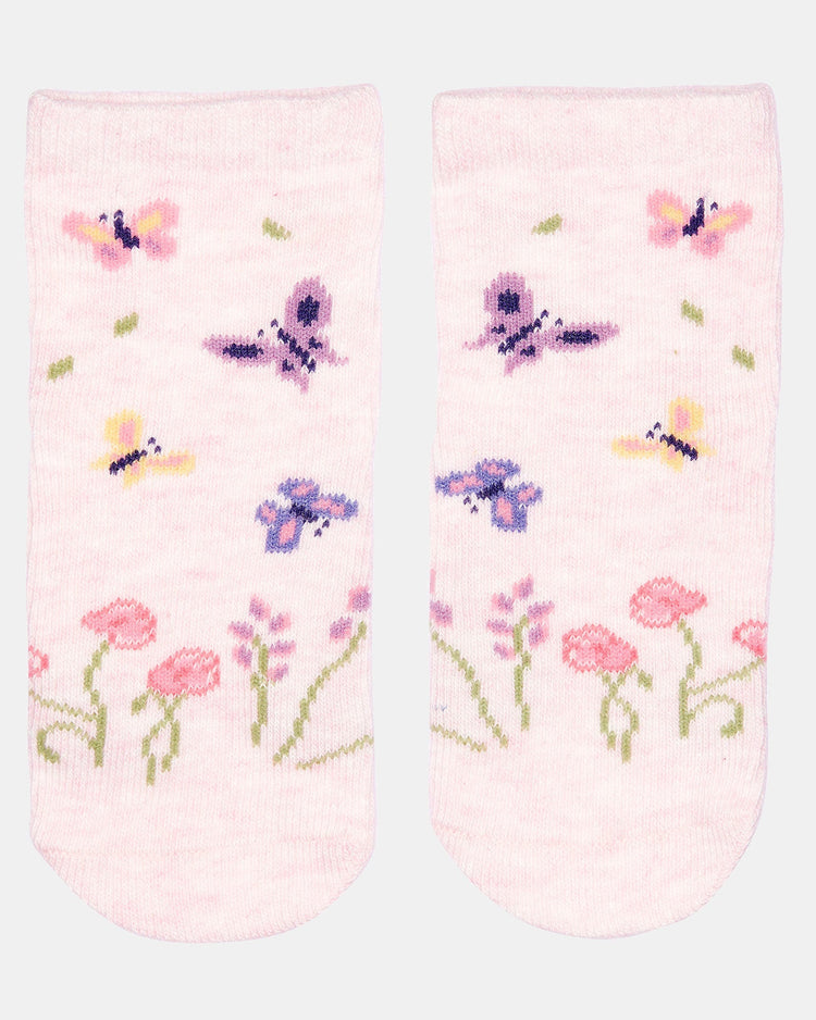 Toshi Organic Baby Socks Jacquard/Butterfly (0-24M)