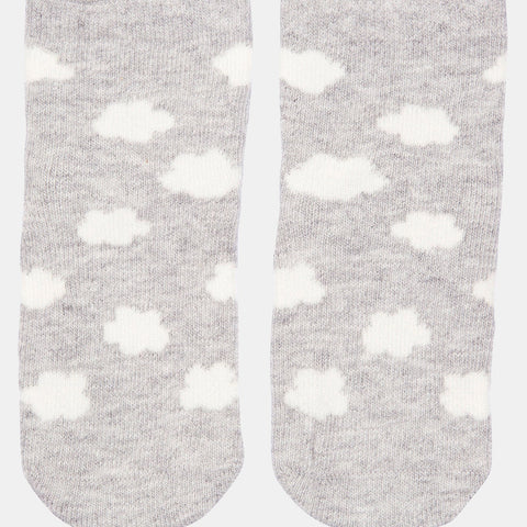 Toshi Organic Baby Socks  Jacquard/Clouds   (0-24M)