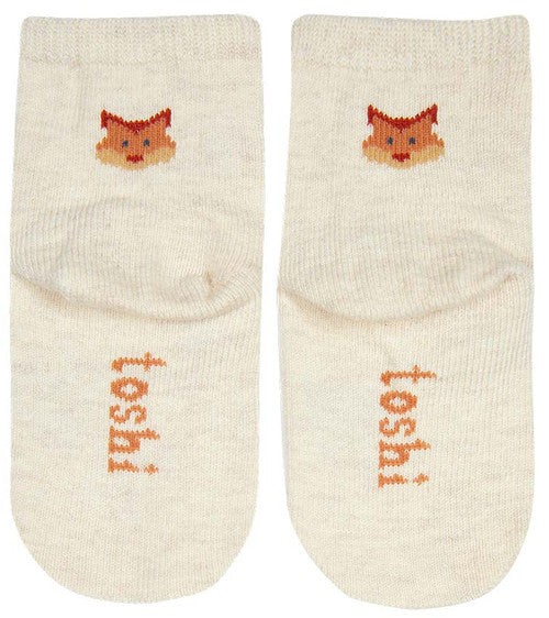 Toshi Organic Socks Ankle Jacquard Enchanted Forest