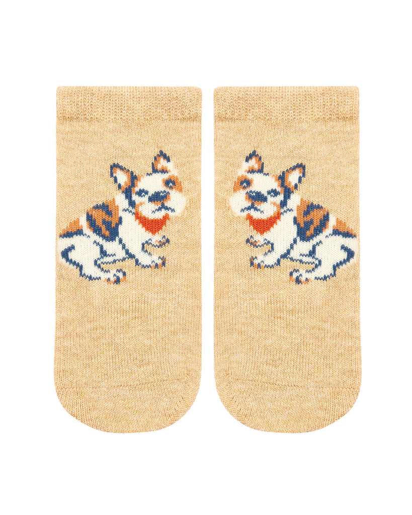 Toshi Organic Socks Ankle Jacquard- Frenchie