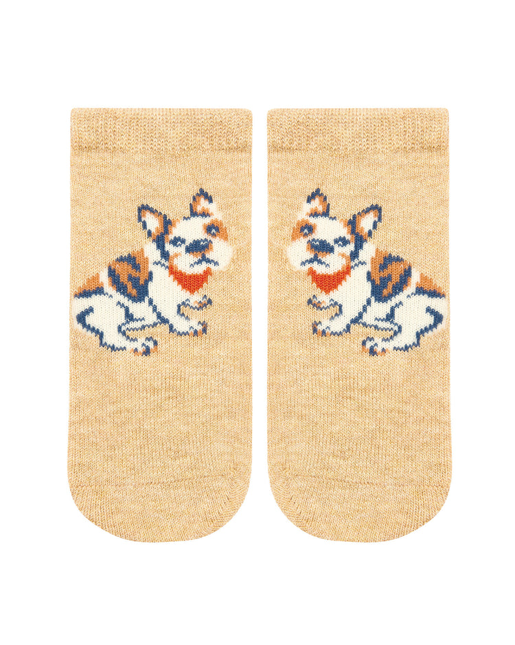 Toshi Organic Socks Ankle Jacquard- Frenchie