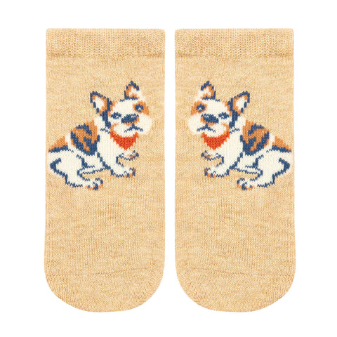 Toshi Organic Socks Ankle Jacquard- Frenchie