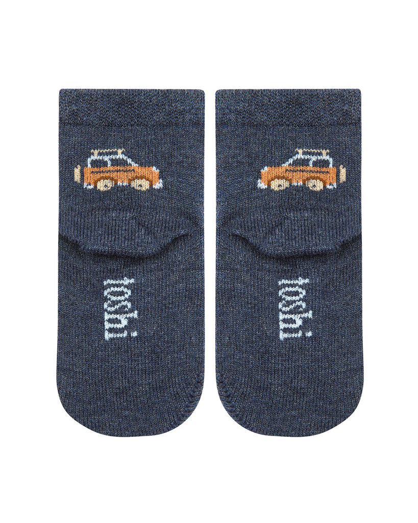 Toshi Organic Socks Ankle Jacquard- High Country