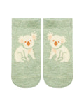 Toshi Organic Socks Ankle Jacquard- Koala