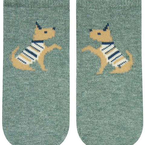 Toshi Organic Socks Ankle Jacquard Lapdog