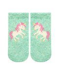 Toshi Organic Socks Ankle Jacquard- Unicorn