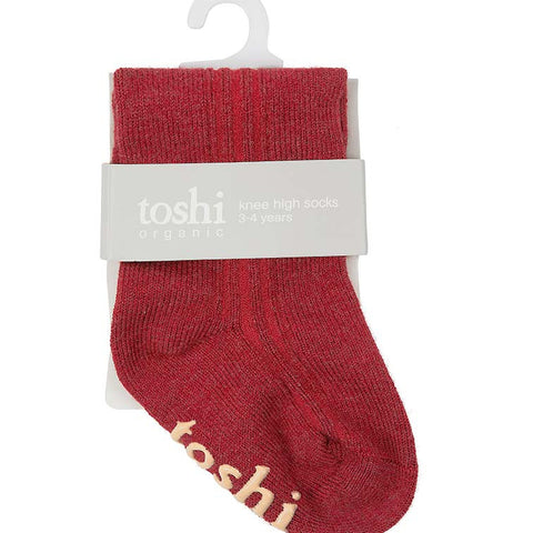 TOSHI Organic Socks Knee Dreamtime Rosewood