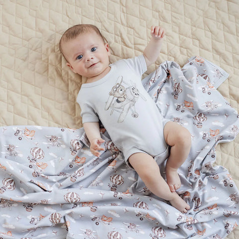 Aster&Oak FLYING FRIENDS  BABY WRAP