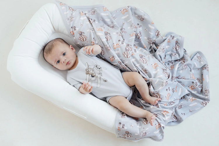 Aster&Oak FLYING FRIENDS  BABY WRAP