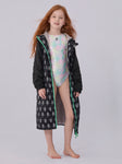 Seasnail Swim Parka For Kids- Logo Pattern
