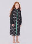 Seasnail Swim Parka For Kids- Logo Pattern