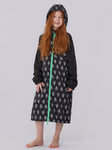 Seasnail Swim Parka For Kids- Logo Pattern