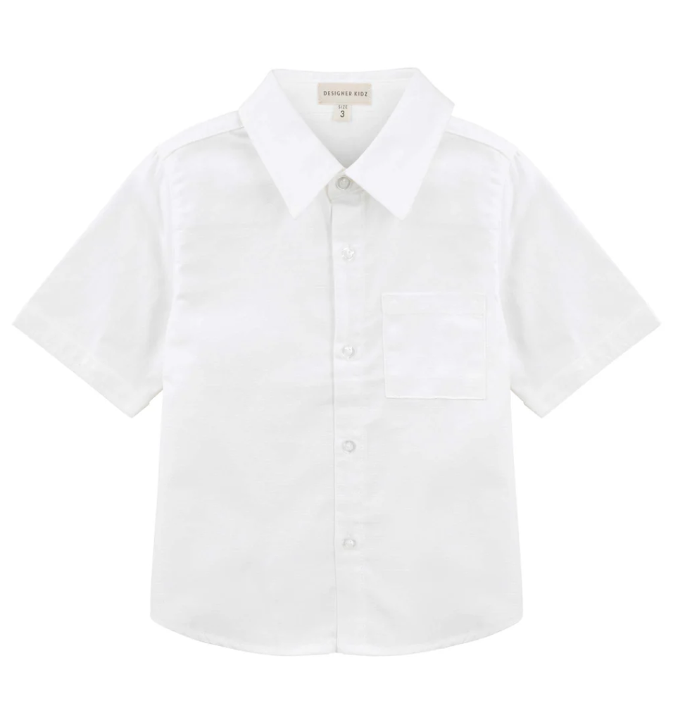 Desinger Kidz Jackson S/S Formal Shirt - White