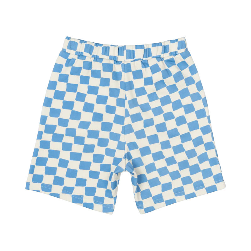 Rock Your Kid BLUE CHECKER SHORTS