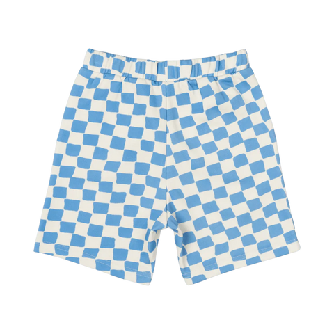 Rock Your Kid BLUE CHECKER SHORTS