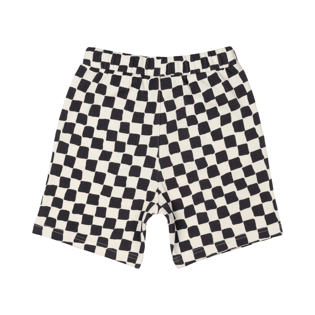 Rock Your Kid 'An Imaginary Life- BLACK CHECKER SHORTS