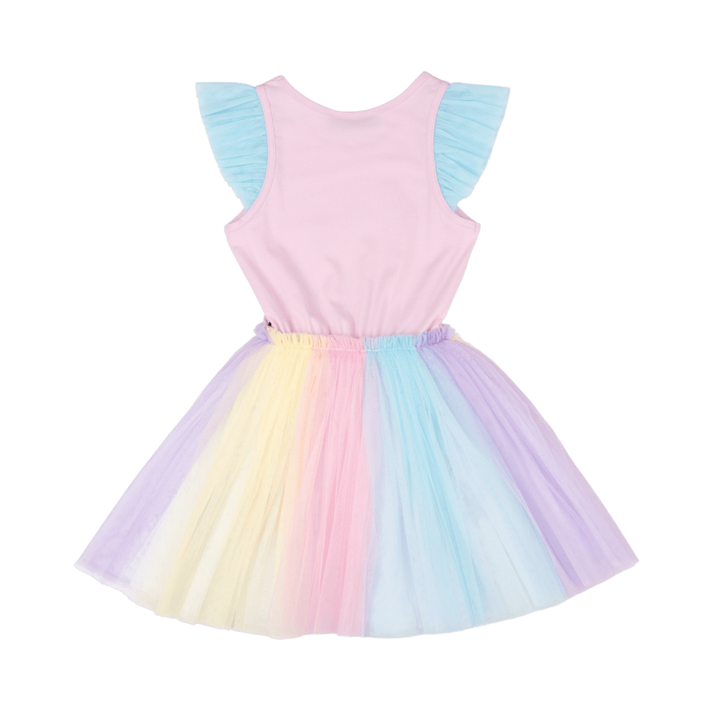 Rock Your Kid UNICORN RAINBOW SINGLET CIRCUS DRESS