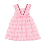 Rock Your Kid PINK GLITTER HEART TULLE DRESS