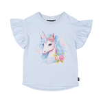 Rock Your Kid BLUE UNICORN T-SHIRT