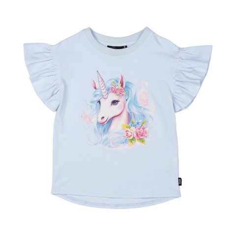 Rock Your Kid BLUE UNICORN T-SHIRT